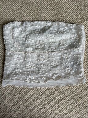 Urban Outfitters White Lace Tube Top